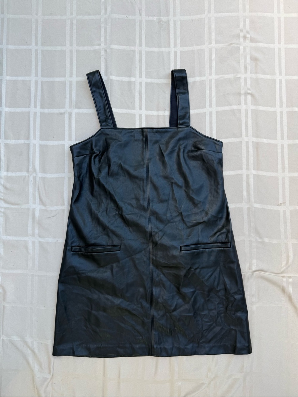 Abercrombie & Fitch Black Faux Leather Mini Dress